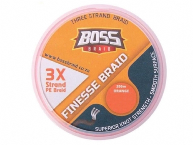 BOSS BRAID FINESSE BRAID ORANGE 200M