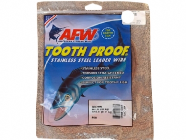 AFW TOOTH PROOF STAINLESS WIRE LEADER