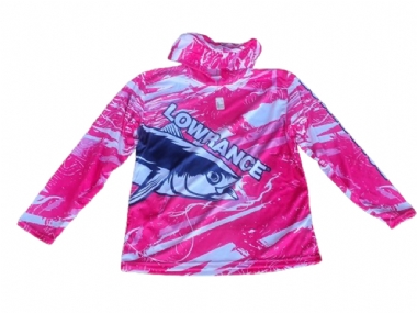 LOWRANCE HOODED DEEP SEA SHIRT PINK