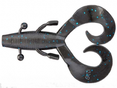 Black W/LG Blue Flake