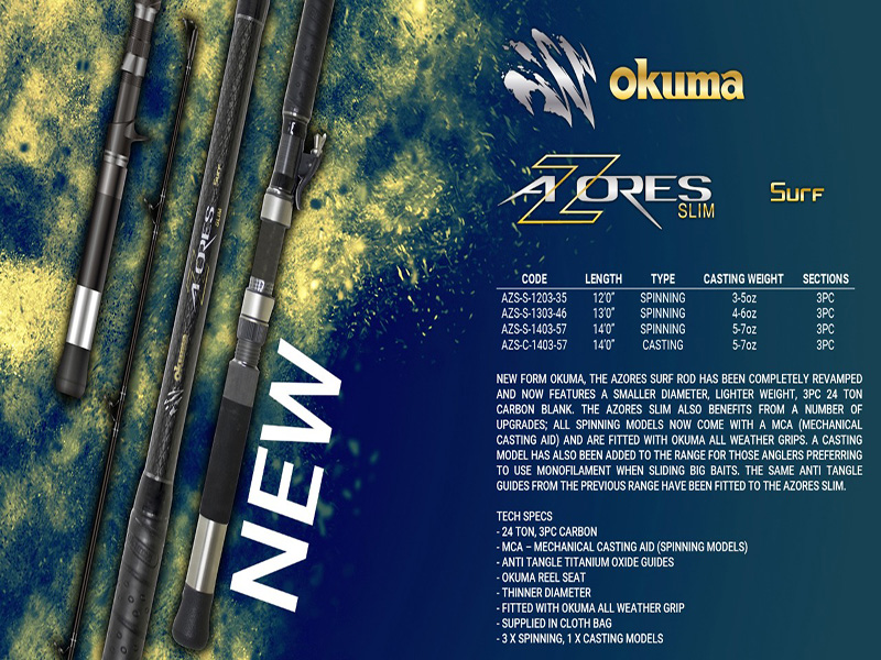 OKUMA AZORES SLIM - fishing rods