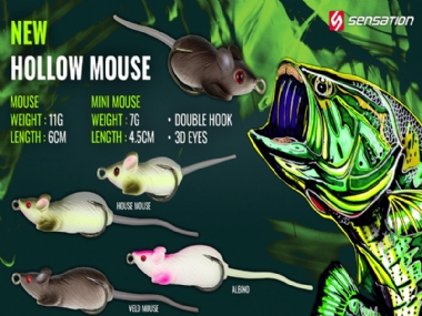 SENSATION  HOLLOW  MOUSE 6CM