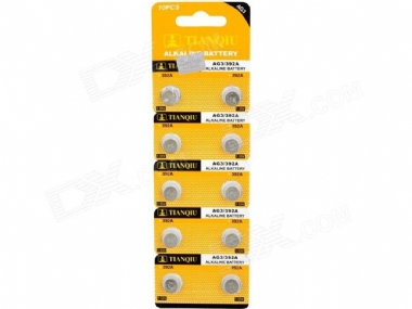 TIANQIU AG3/LR41H/392A ALKLINE BATTERY 