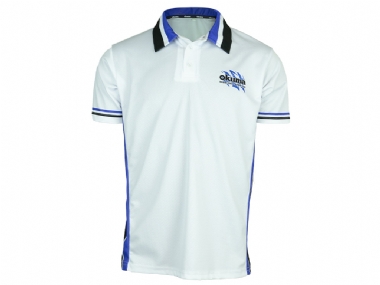 OKUMA WHITE NAVY GOLFER SHIRT