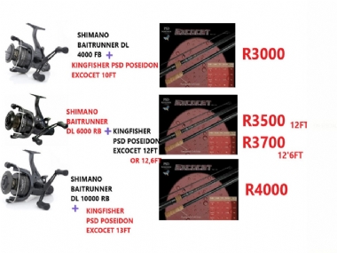 SHIMANO DL BAITRUNNER &  KINGFISHER PSD POSEIDON 