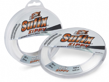 SUFIX ZIPPY SUPPLE SHOCK LEADER CLEAR  50M