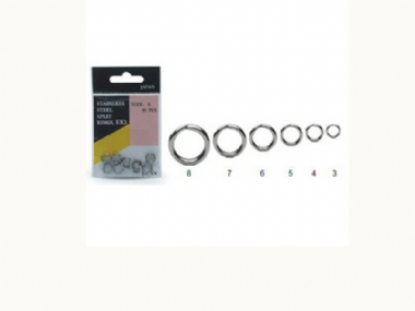 KINGFISHER STAINLESS STEEL SPLIT RINGS EX2