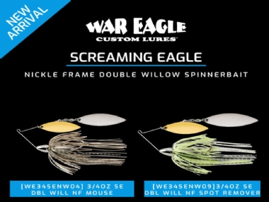 WAR EAGLE SCREAMING EAGLE NICKEL  FRAME DBL WILLOW 3/4oz
