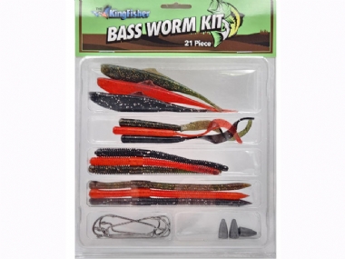 KINGFISHER BASS WORM KIT