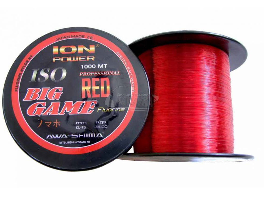 AWA SHIMA ION POWER BIG GAME RED 1000M