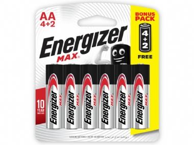 ENERGIZER MAX AA BATTERIES (6)