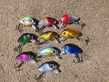 GANIS TREBLE YELLOW FISH LURES