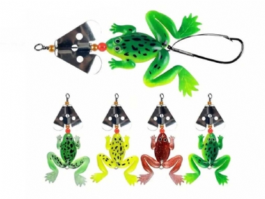 LONG BENEFIT SILICONE SPINNING SPOON SOFT FROGS 11CM