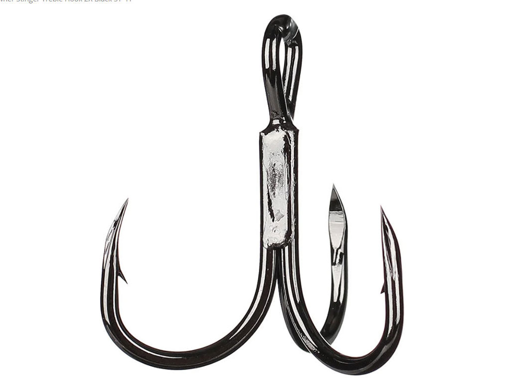 OWNER STINGER TREBLE HOOK 2X BLACK ST